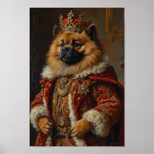 Poster Royal Keeshond Portrait (Devant)