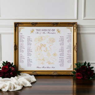 Poster Royal Muse Imaginaire médiéval Vieux Monde Carte M