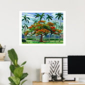 Poster Royal Poinciana (Thuiskantoor)