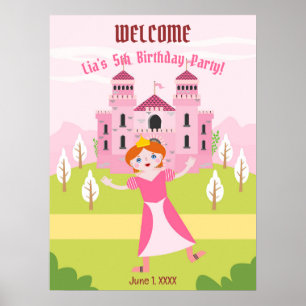 Poster Royal Princess Girl Birthday Party