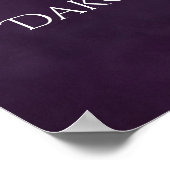 Poster Royal Purple Fleur de Lis Lumière | Bienvenue Mari (Coin)