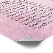 Poster Royal Rose Rose Gold Grey Places de siège Poste (Coin)