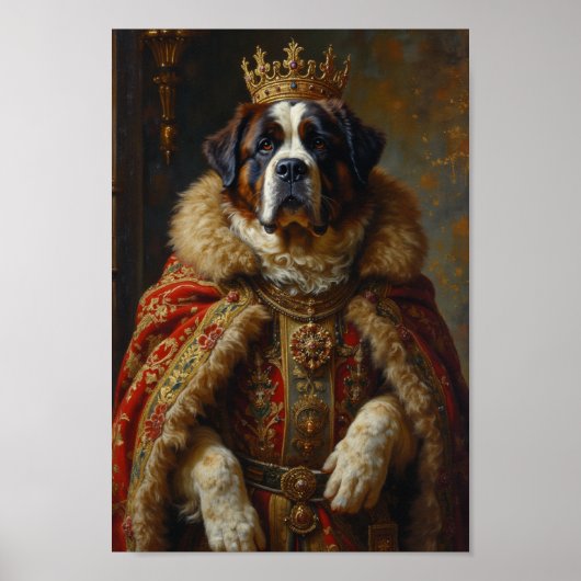Poster Royal Saint Bernard Portrait (Devant)