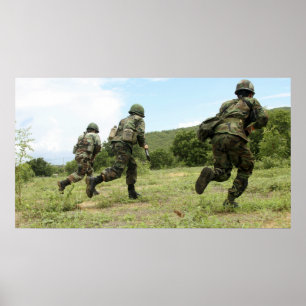 Poster Royal Thai Marines se promènent pour sécuriser le