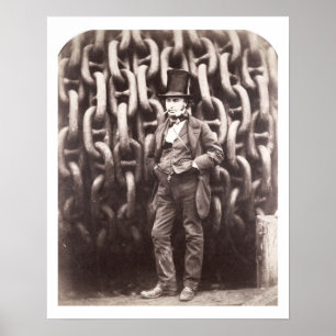 Poster Royaume Brunel d'Isambard, se tenant devant