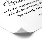 Poster Royaume de Dieu, Mathew 6 (Coin)