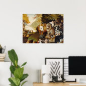 Poster Royaume pacifique, c.1834 (huile sur toile) (Bureau à domicile)