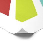 Poster Royaume-Uni multicolor flag print (Coin)