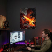 Poster Royaumes mythiques : Choc de dragons
