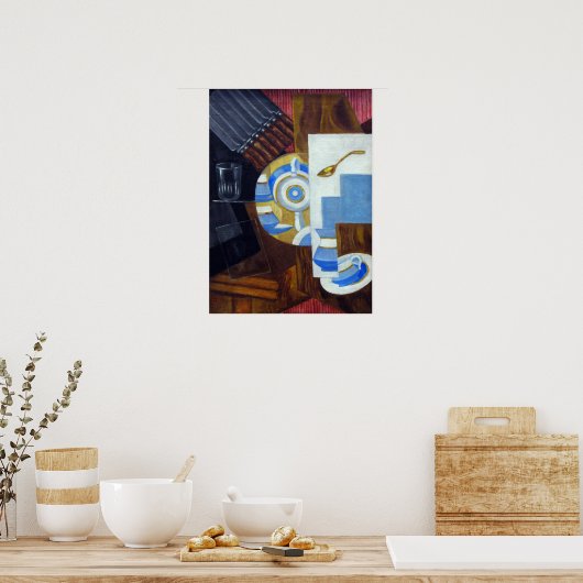 Poster Rozanova - Buffet Avec Plats 1915 (Cuisine)