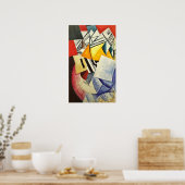 Poster Rozanova - Composition Avec Cartes 1915 (Cuisine)