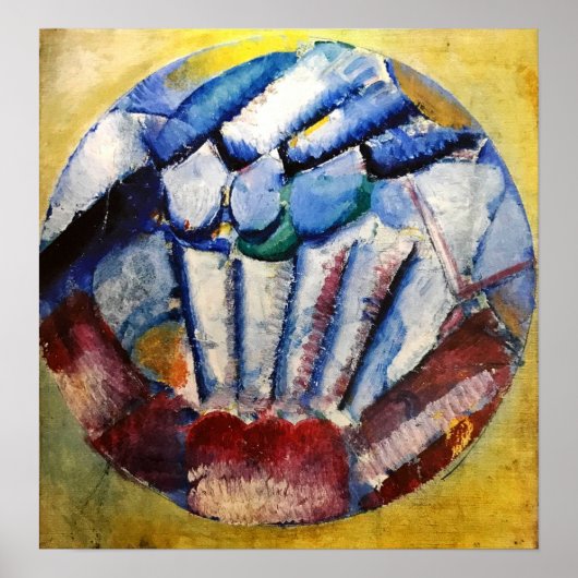 Poster Rozanova - Composition des couleurs 1914 (Devant)