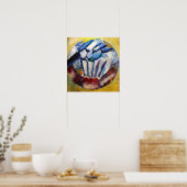 Poster Rozanova - Composition des couleurs 1914 (Cuisine)