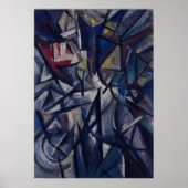 Poster Rozanova - Composition du paysage futuriste 1913 (Devant)