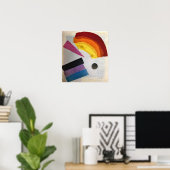 Poster Rozanova - Composition non objective 1915 (Bureau à domicile)