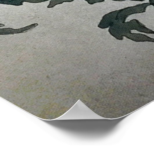 Poster Rozanova - Fleurs 1900 (Coin)