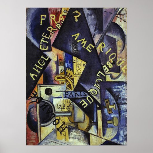 Poster Rozanova - Metronome 1915 (Devant)