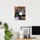 Poster Rozanova - Nature morte 1912 (Bureau à domicile)