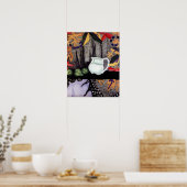 Poster Rozanova - Nature morte 1912 (Cuisine)