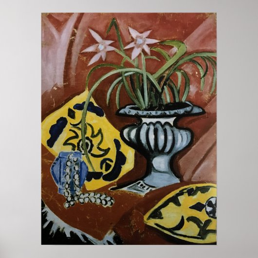Poster Rozanova - Nature morte Vase 1912 (Devant)