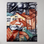 Poster Rozanova - Paysage urbain 1912 (Devant)