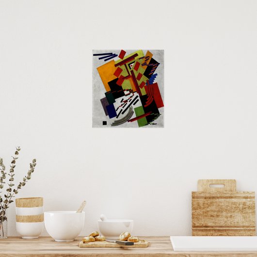 Poster Rozanova - Suprematisme 1916 (Cuisine)