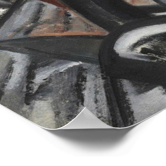 Poster Rozanova - Usine Et Pont 1913 (Coin)