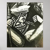 Poster Rozanova - Valet de Carreau 1915 (Devant)