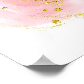 Poster Roze Roosknop (Hoek)