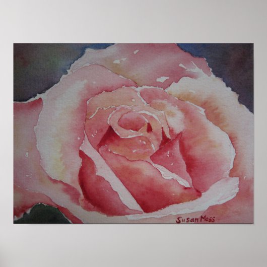 POSTER Roze Rose (Voorkant)