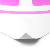 Poster roze vredessymbool (Hoek)