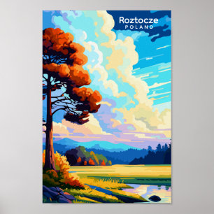 Poster Roztocze illustration de voyage vintage Espagne
