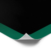 Poster RPG Crit AF | Émeraude Imaginaire Table Gamer Dice (Coin)