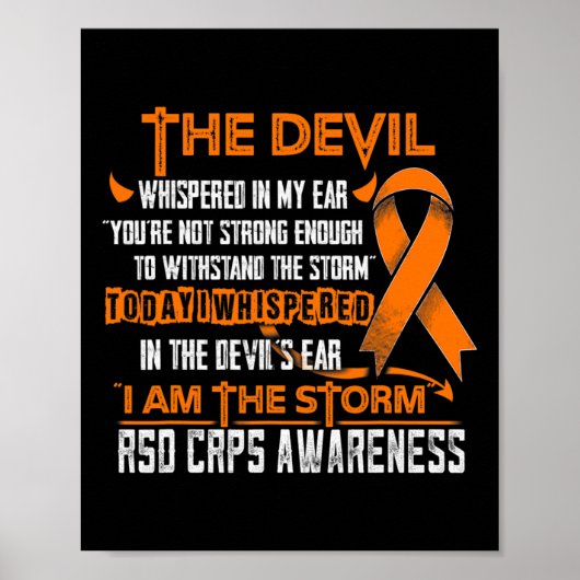 Poster Rsd Crps Conscience Je Suis Le Diable De La Tempêt (Devant)
