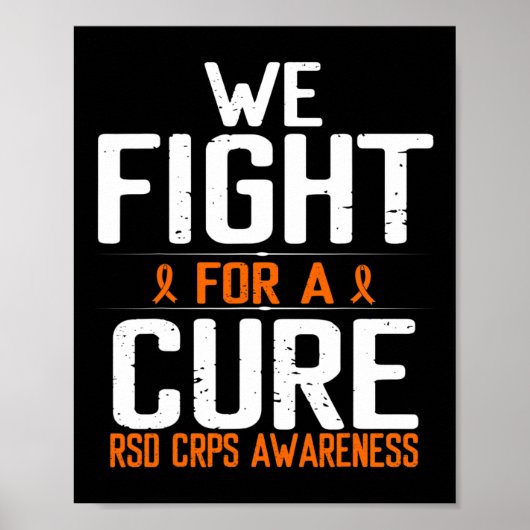 Poster Rsd Crps Lutte De Sensibilisation Pour Un Survivan (Devant)
