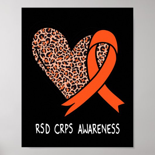 Poster RSD CRPS Sensibilisation Orange Ribbon (Devant)