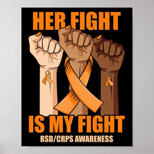Poster RSD CRPS Sensibilisation Son combat est ma main de (Devant)
