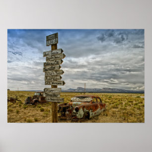 Poster RT 66 Arizona Desert