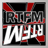 Poster RTFM lire le menu frais (Devant)