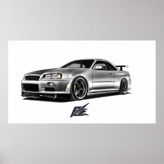 Poster rtm nissan skyline r34
