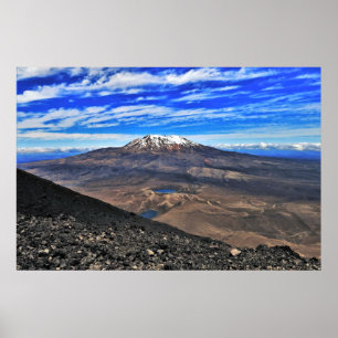 Poster Ruapehu et Tama Lakes