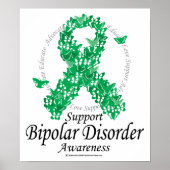 Poster Ruban bipolaire de papillons (Devant)