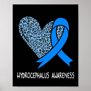 Poster Ruban bleu de sensibilisation