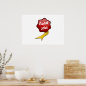 Poster Ruban bon emploi rouge (Cuisine)