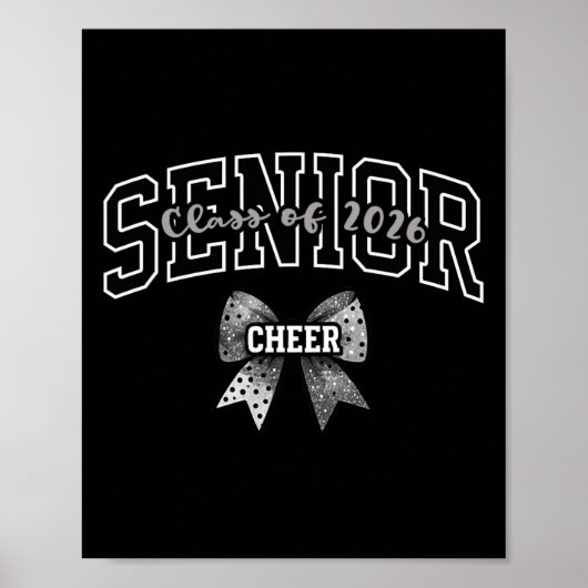 Poster Ruban Coquette de Cheerleading Cl de 2026 (Devant)