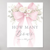 Poster Ruban Coquette Rose Combien de Rubans Jeu (Devant)