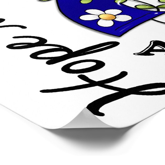 Poster Ruban de fleurs 4 Hope Matters ALS (Coin)