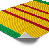 Poster Ruban de la Médaille du service du Vietnam (Coin)