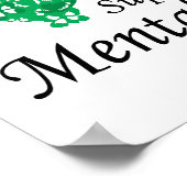 Poster Ruban de la santé mentale des papillons (Coin)