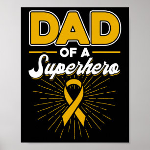 Poster Ruban de Papa d'un Super-héros contre le Cancer de